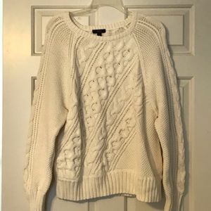 J-Crew XL Cream Boat Sweater